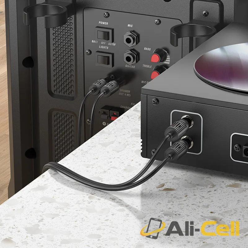 Cable 2×RCA to 2×RCA “UPA29” audio transfer (Upa29 Black, 1.5m) — 8