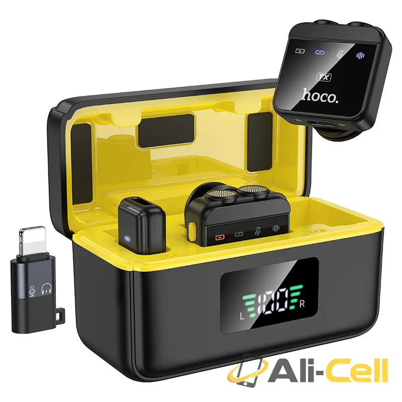 Wireless microphones “L17” with charging case (L17 Black)