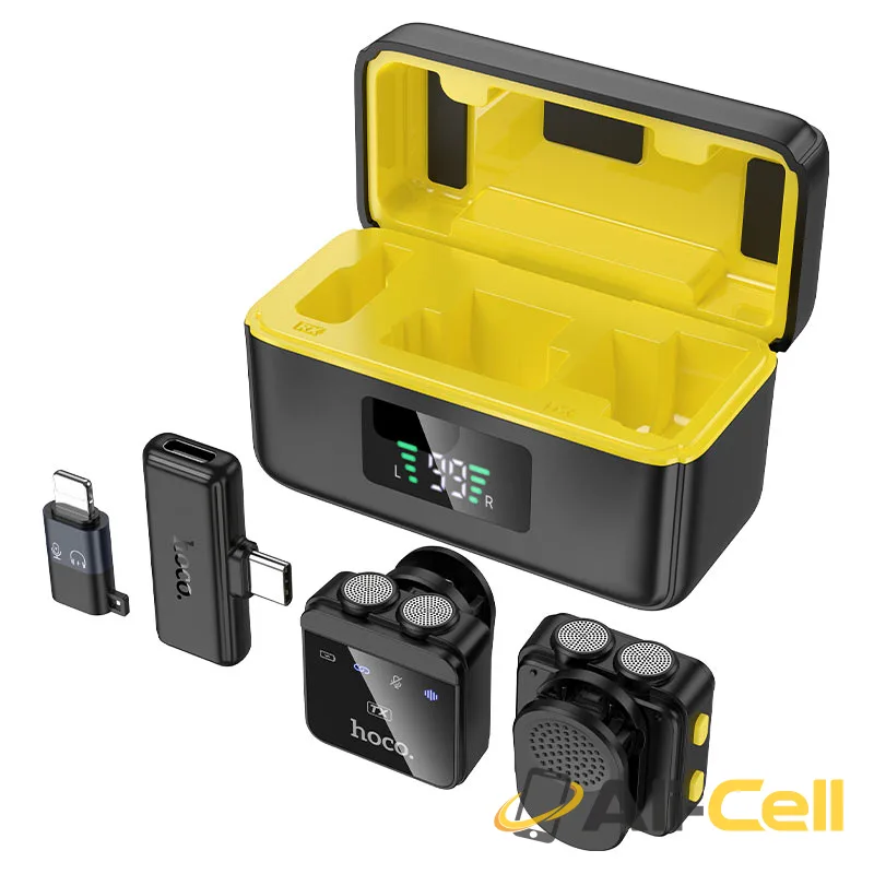 Wireless microphones “L17” with charging case (L17 Black) — 2