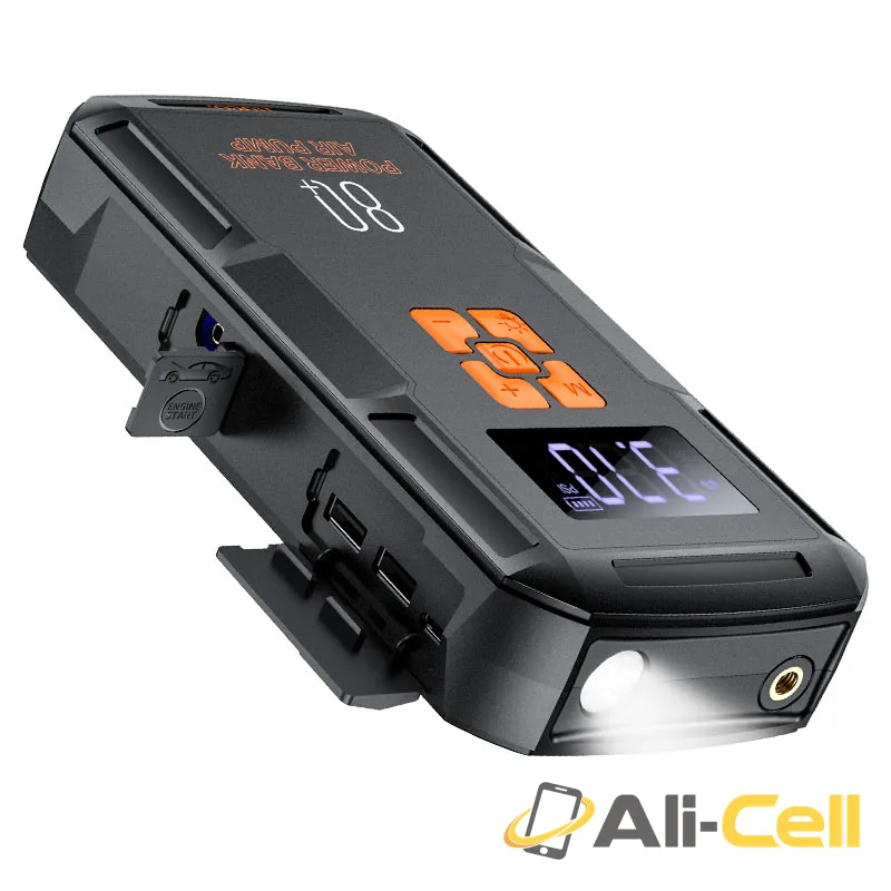 Power bank “QS2 Land” jump starter 8000mAh (Qs2 Black) — 4