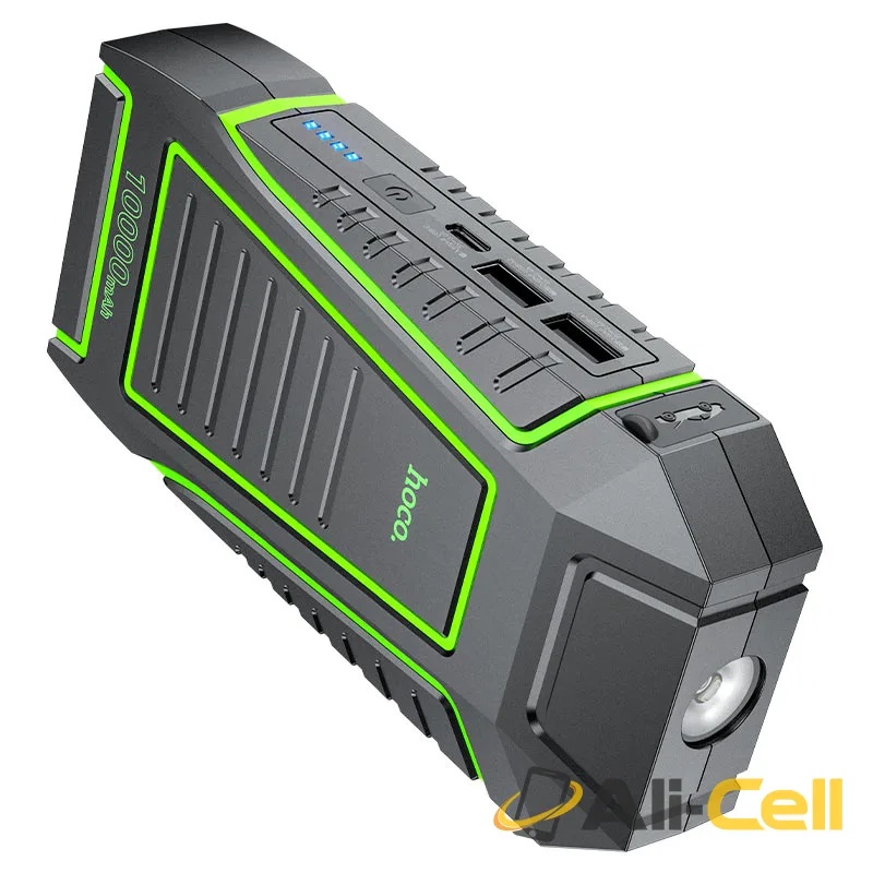Power bank “QS1 Spring” jump starter 10000mAh (Qs1 Black) — 4