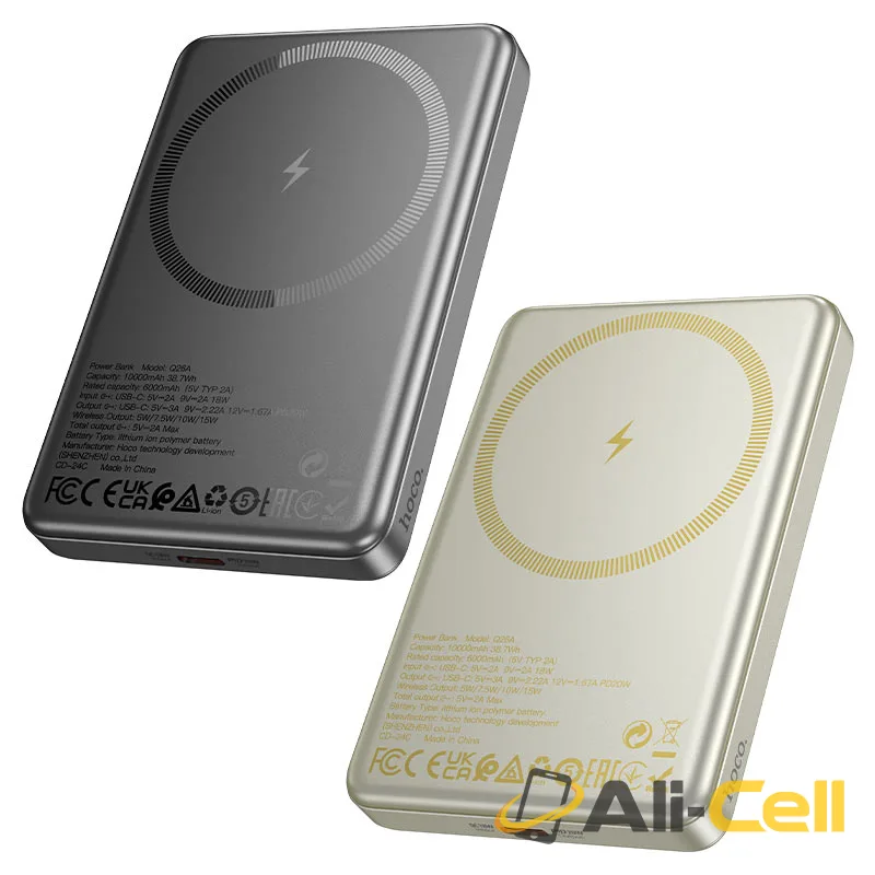 Power bank “Q26A Joy” PD20W wireless charging 10000mAh (Q26a Titanium Gold) — 6