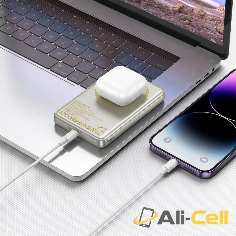 Power bank “Q26A Joy” PD20W wireless charging 10000mAh (Q26a Titanium Gold) — 7