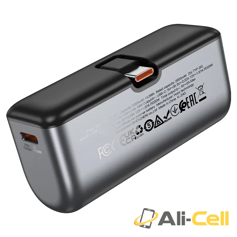 Power bank “Q31 Ingenious” PD20W 5000mAh Type-C ver. (Q31 Tc Black) — 5
