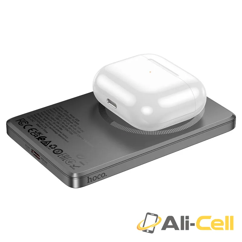 Power bank “Q26 Joy” PD20W wireless charging 5000mAh (Q26 Metal Grey) — 5