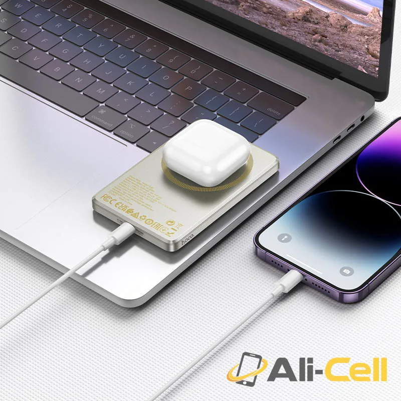 Power bank “Q26 Joy” PD20W wireless charging 5000mAh (Q26 Titanium Gold) — 7