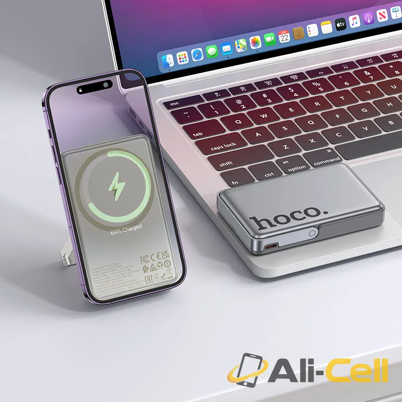 Power bank “Q36A Sunlight” PD20W wireless charging 10000mAh (Q36a Metal Grey) — 7
