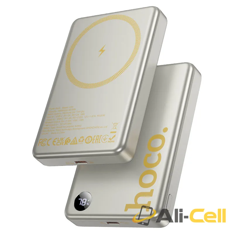 Power bank “Q34 Clever” PD20W wireless charging 10000mAh (Q34 Titanium Gold) — 2
