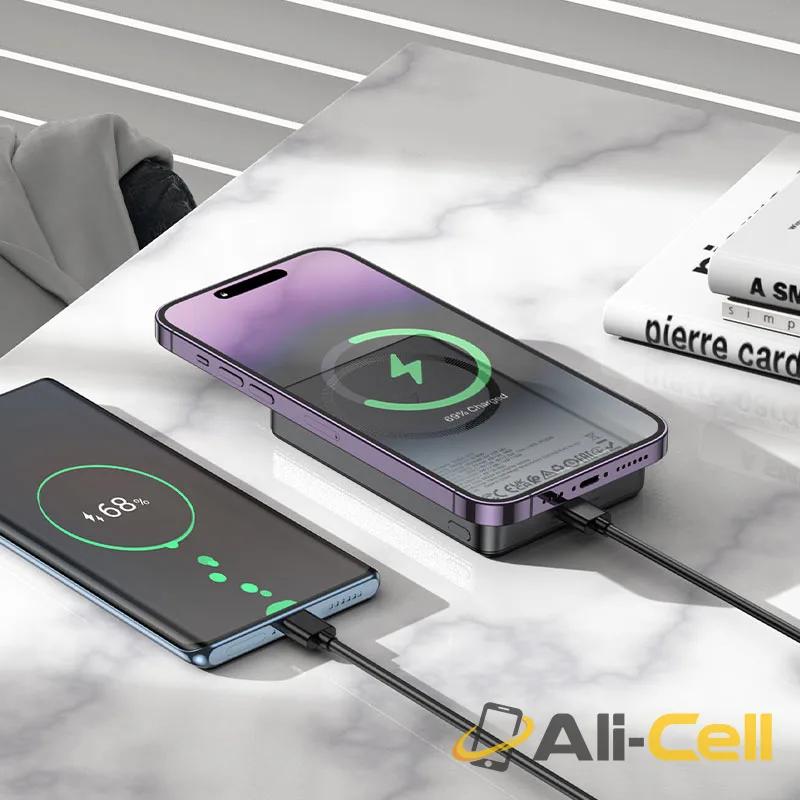 Power bank “Q34 Clever” PD20W wireless charging 10000mAh (Q34 Titanium Gold) — 7