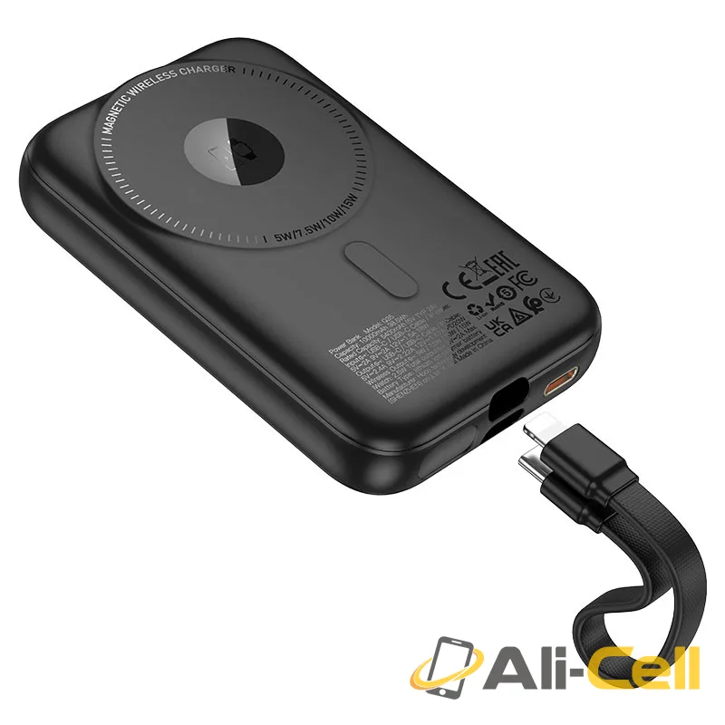 Power bank “Q35 Portable” PD20W wireless charging 10000mAh (Q35 Black) — 5