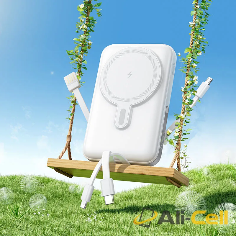 Power bank “J135 Rico” 22.5W wireless charging 10000mAh (J135 White) — 8