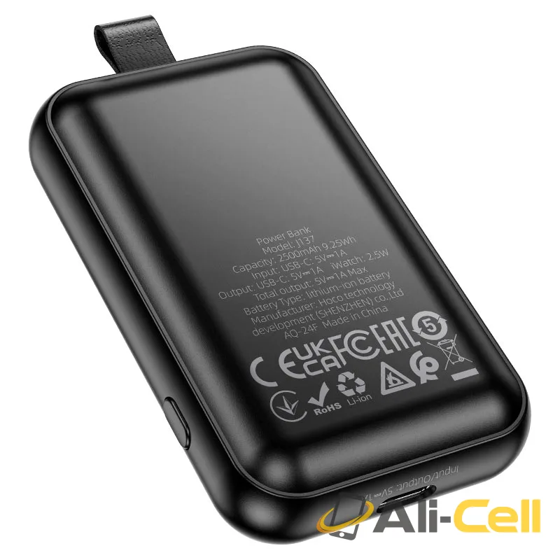 Power bank “J137” wireless charging 2500mAh (J137 Black) — 5