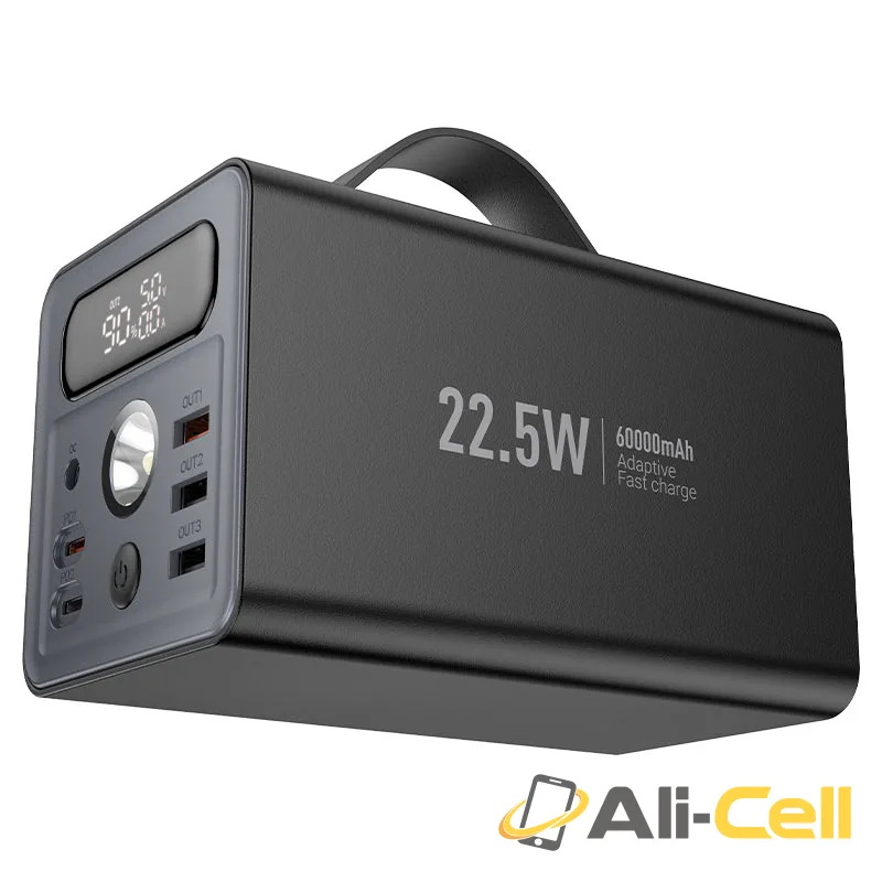Power bank “J138 Distant” 22.5W + PD20W + DC12V 60000mAh (J138 Black) — 4