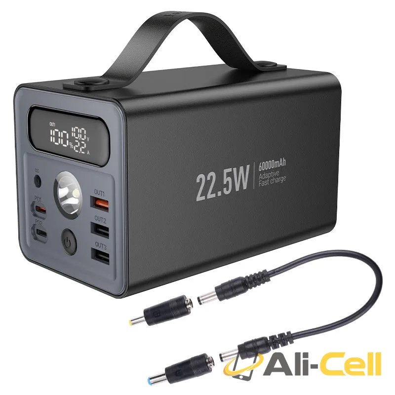 Power bank “J138 Distant” 22.5W + PD20W + DC12V 60000mAh (J138 Black) — 6