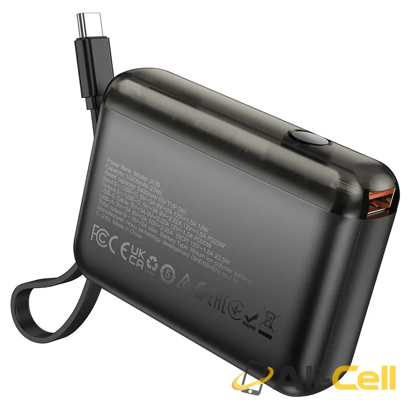 Power bank “J139 Hero” 22.5W + PD20W 10000mAh Type-C ver. (J139 Tc Purple) — 5