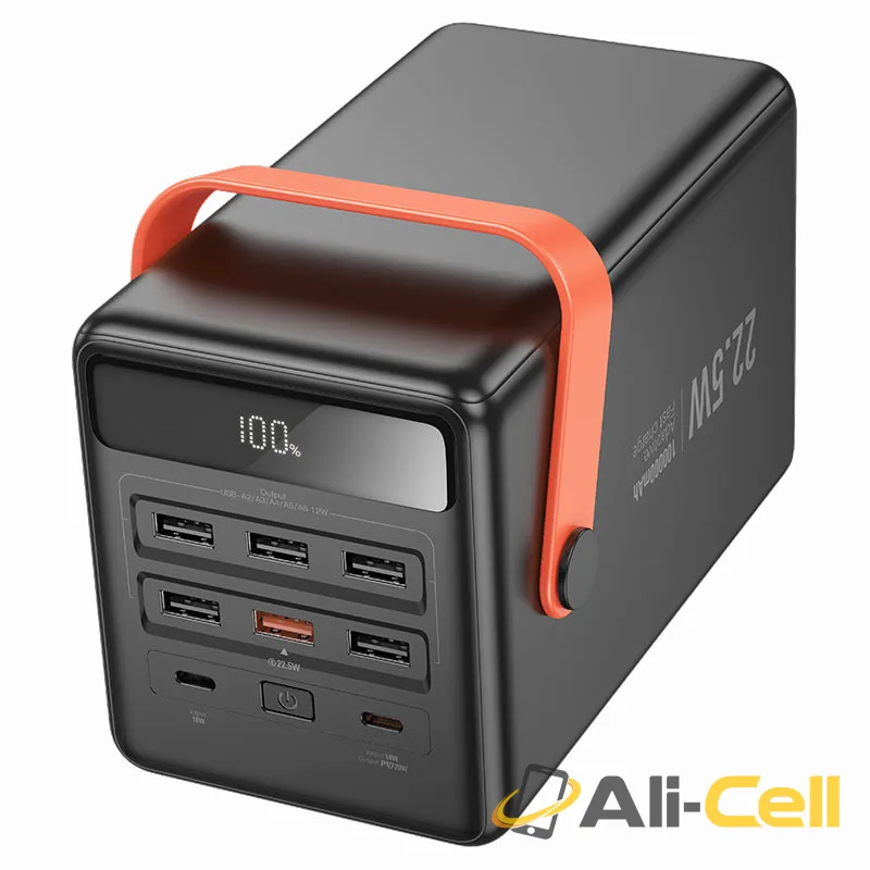 Power bank “J142 Surpass” 22.5W + PD20W 100000mAh (J142 Black) — 2