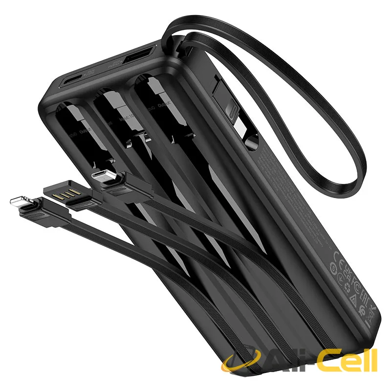 Power bank “J146 Night tide” 4 cables 10000mAh (J146 Black) — 5