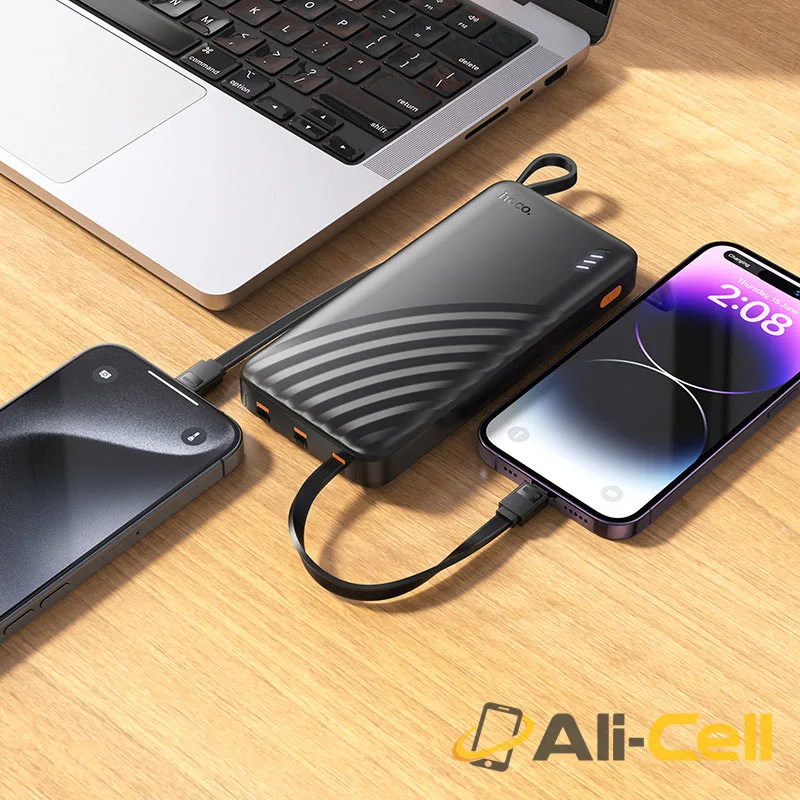 Power bank “J146 Night tide” 4 cables 10000mAh (J146 Black) — 7