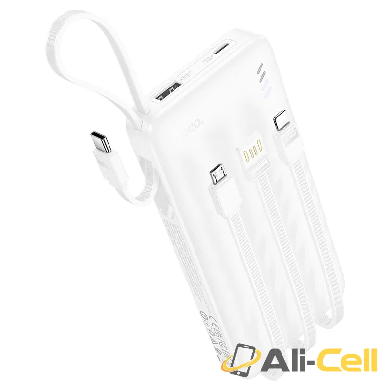 Power bank “J146 Night tide” 4 cables 10000mAh (J146 White)