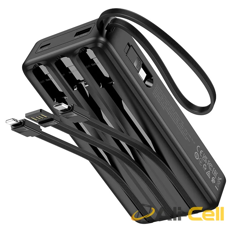 Power bank “J146A Night tide” 4 cables 20000mAh (J146a Black) — 5