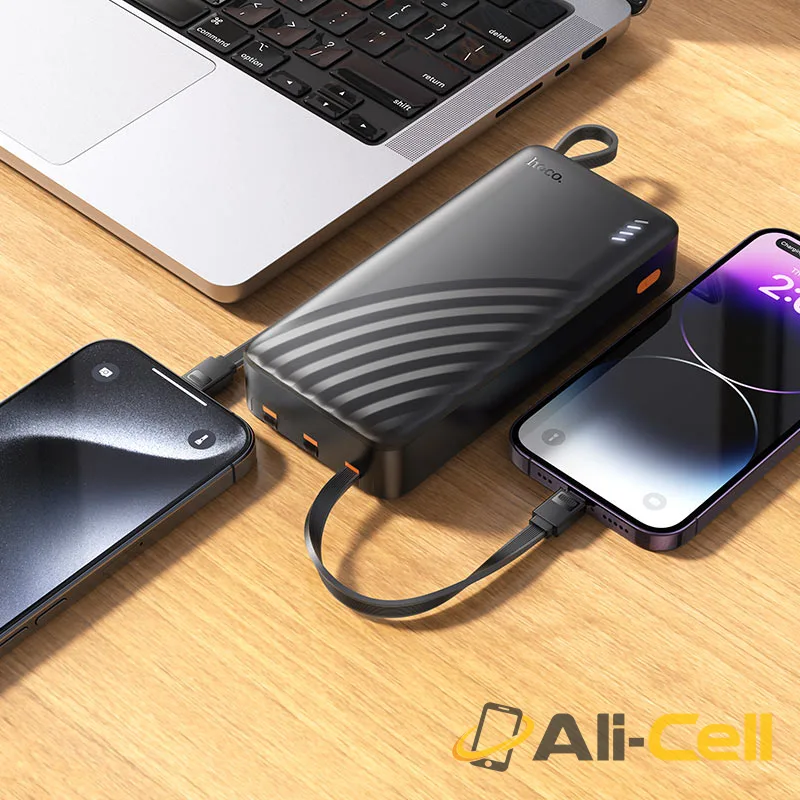 Power bank “J146A Night tide” 4 cables 20000mAh (J146a Black) — 7