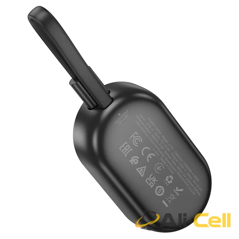 Power bank “J145 Whale” wireless charging 1200mAh (J145 Black) — 4