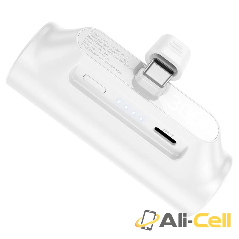 Power bank “J147 Prospero” 3000mAh Type-C ver. (J147 Tc White) — 3