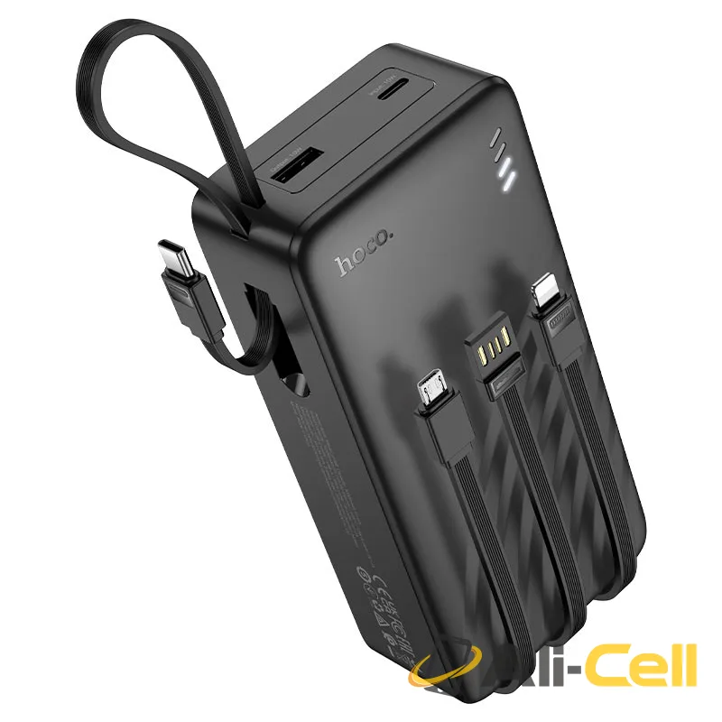 Power bank “J146B Night tide” 4 cables 30000mAh (J146b Black)