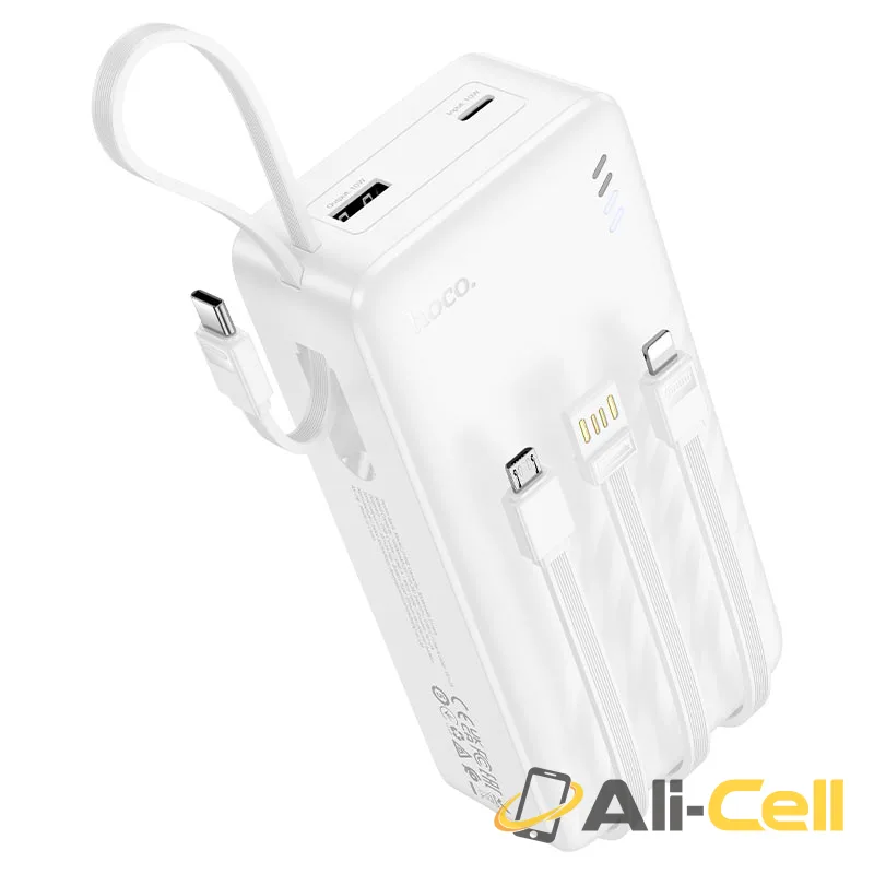 Power bank “J146B Night tide” 4 cables 30000mAh (J146b White)