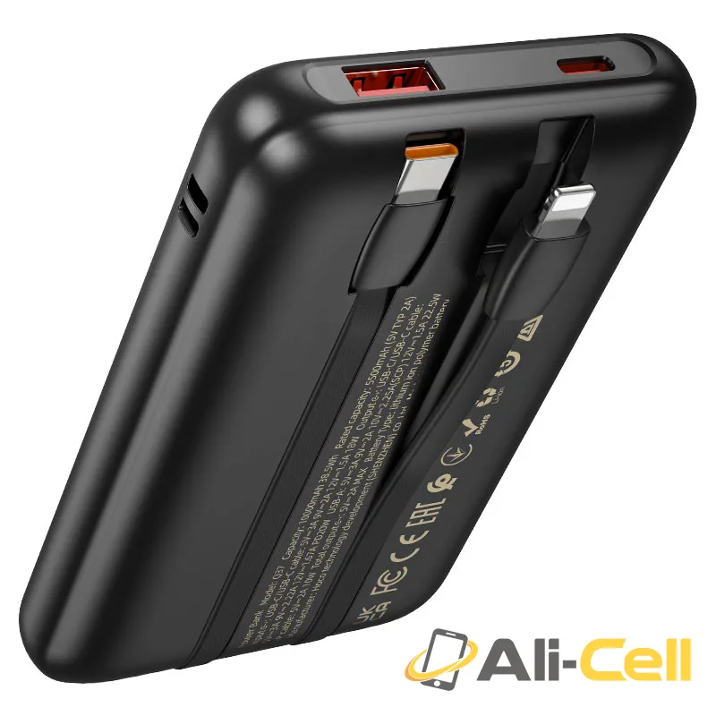 Power bank “Q37 Graceful” 22.5W + PD20W 10000mAh (Q37 Black) — 6