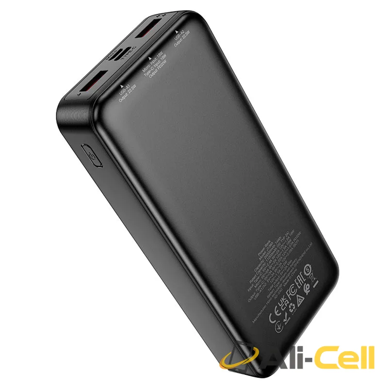 Power bank “J136A Sirui” 22.5W + PD20W 20000mAh (J136a Black) — 5