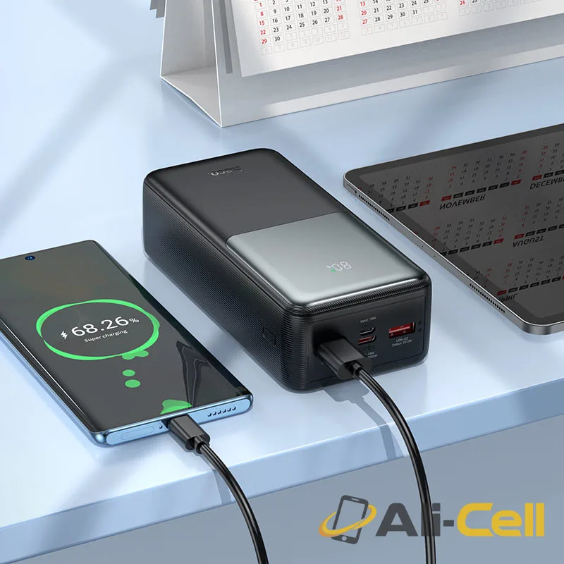 Power bank “J136B Sirui” 22.5W + PD20W 30000mAh (J136b White) — 7