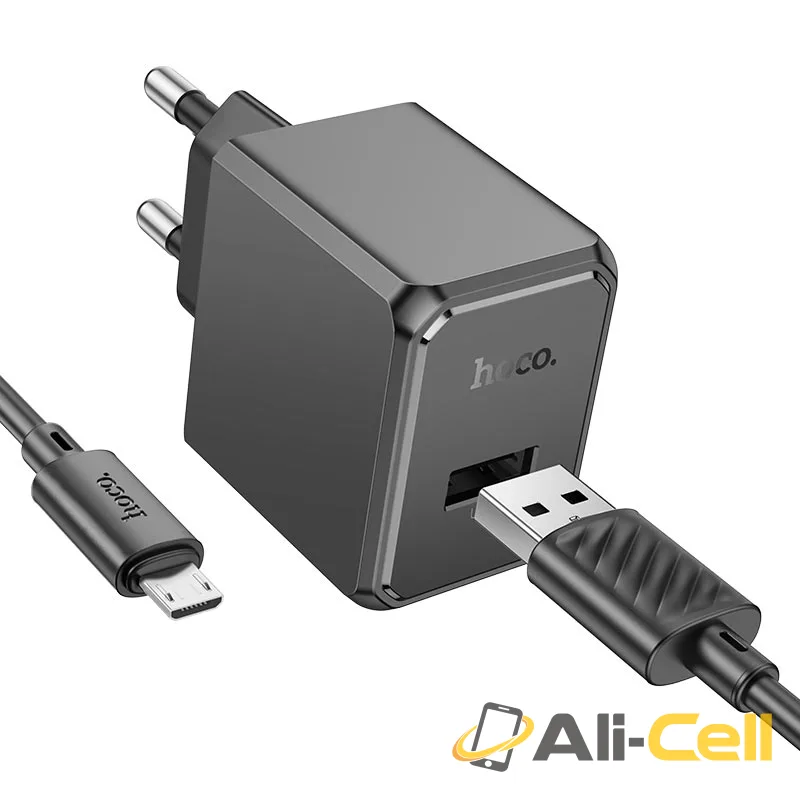 Wall charger “NT1 Superior” THA cable set (Nt1 Musb Black, Set With Micro Usb Cable)