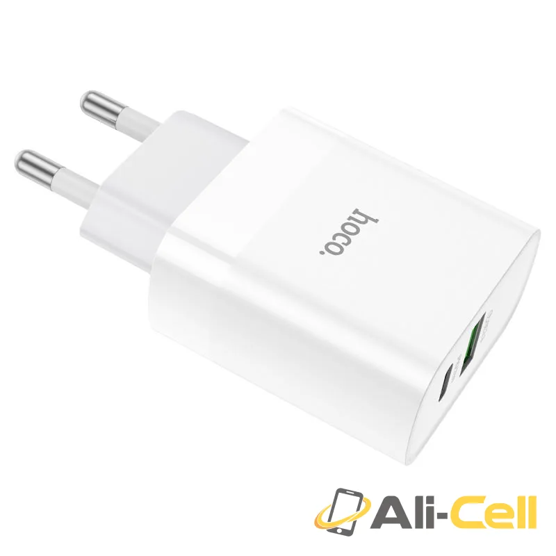 Wall charger “NT9 Maximus” PD20W + QC3.0 THA cable set (Nt9 White, Single)