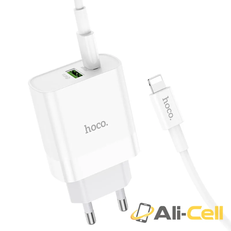 Wall charger “NT9 Maximus” PD20W + QC3.0 THA cable set (Nt9 White, Single) — 6