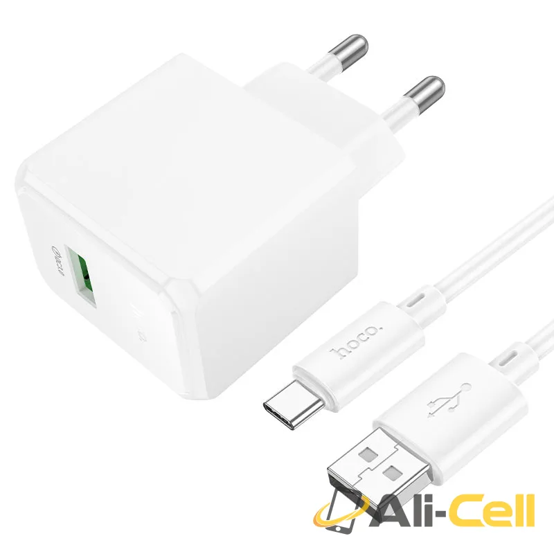 Wall charger “NT5 Superior” QC3.0 THA cable set (Nt5 Tc White, Set With Type C Cable)