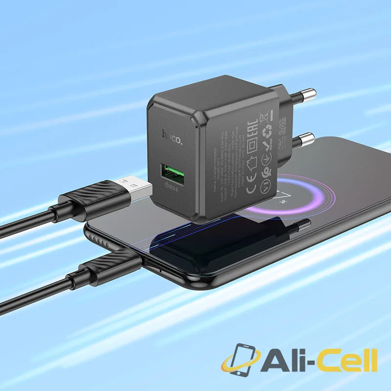 Wall charger “NT5 Superior” QC3.0 THA cable set (Nt5 Musb White, Set With Micro Usb Cable) — 8
