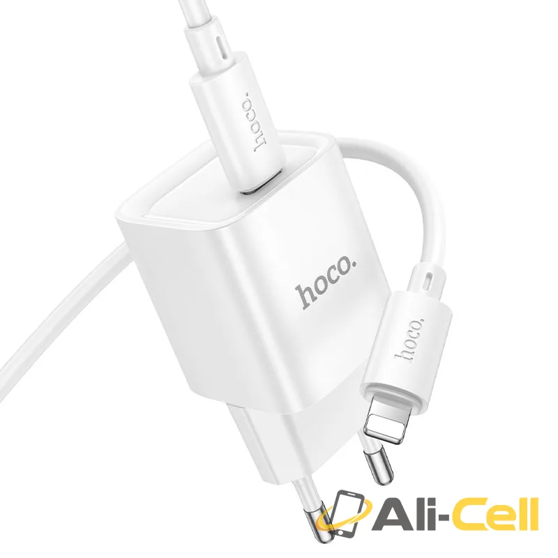 Wall charger “C146A Charm” PD20W EU cable set (C146a Tc Ip White, Set With Type C To Ip Cable) — 6