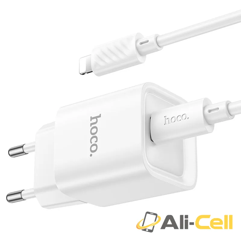 Wall charger “C146A Charm” PD20W EU cable set (C146a White, Single) — 5