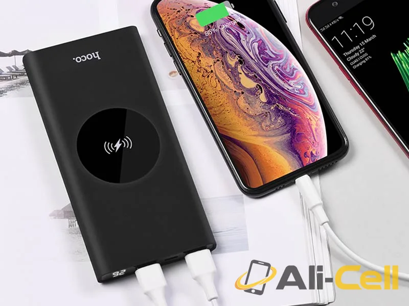 Power bank «J37 Wisdom» 10000 mAh wireless charging dual ports — 5