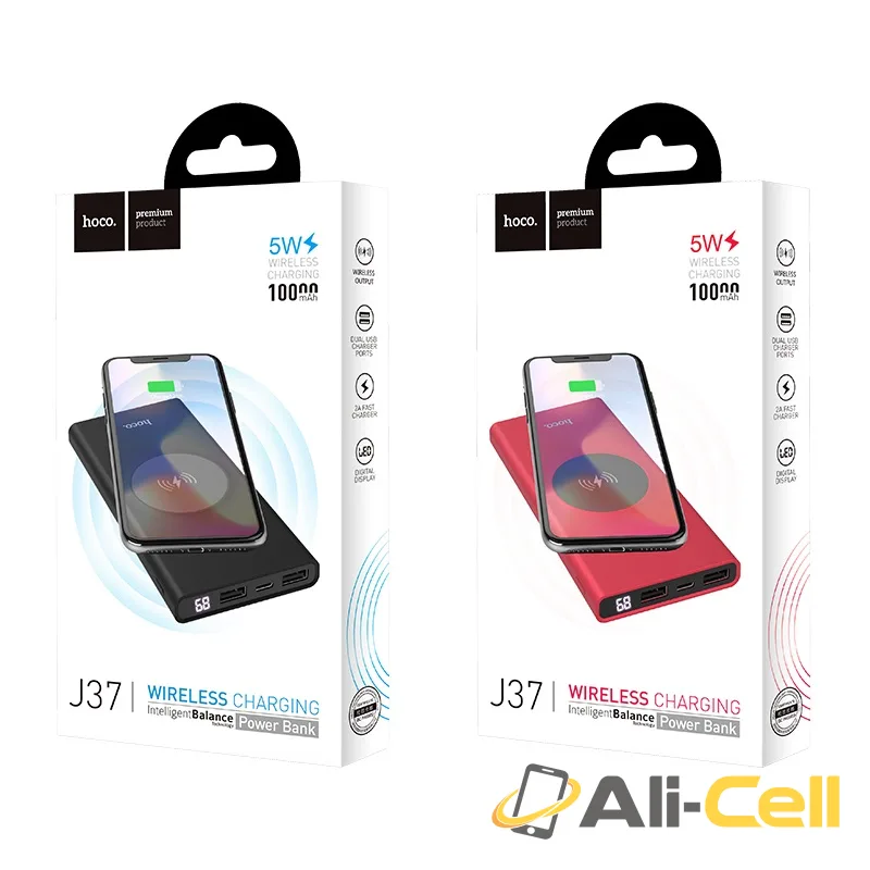 Power bank «J37 Wisdom» 10000 mAh wireless charging dual ports — 7
