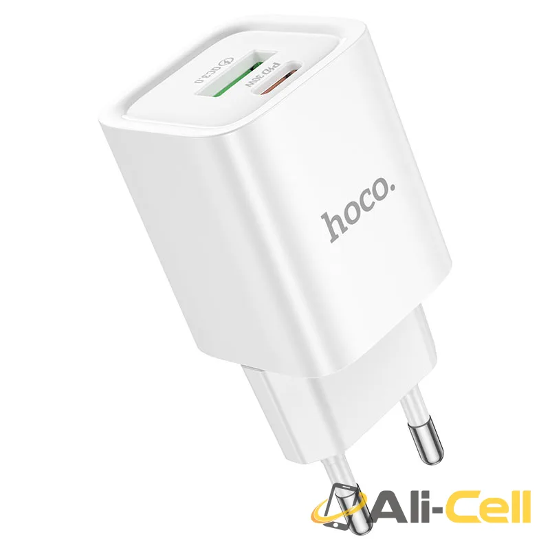 Wall charger “C149A Charm” PD30W + QC3.0 EU cable set (C149a White, Single)