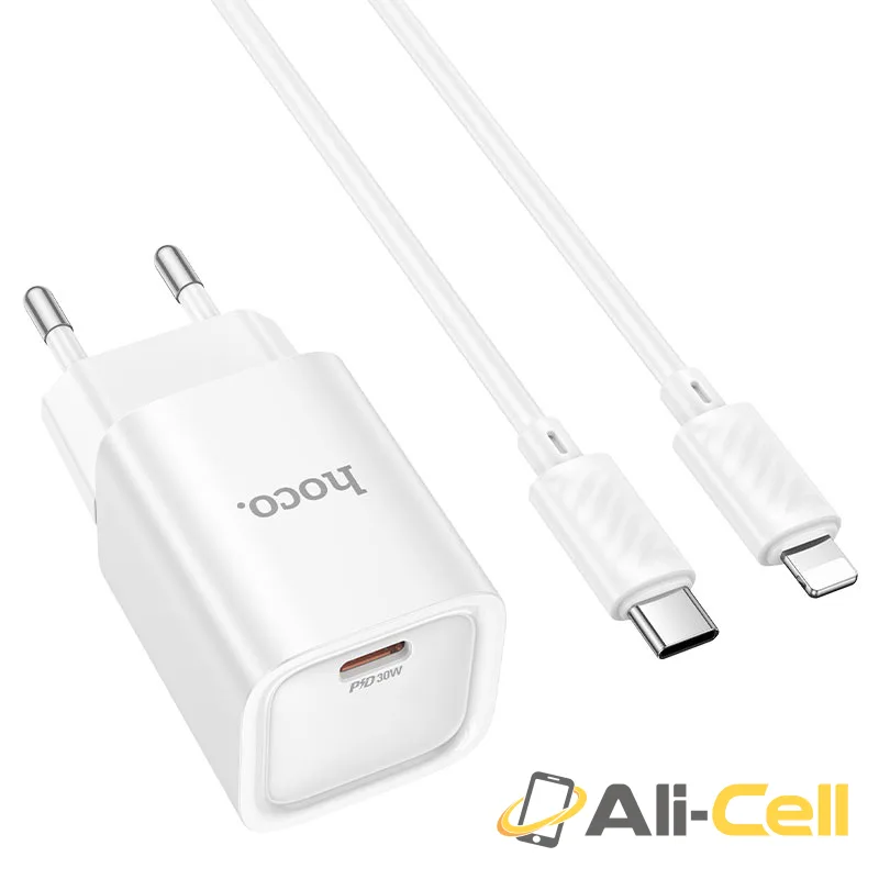 Wall charger “C148A Charm” PD30W EU cable set (C148a White, Single) — 4