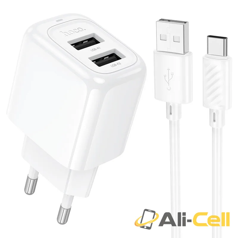Wall charger “CS51A Surplus” EU cable set (Cs51a Tc White, Set With Type C Cable)