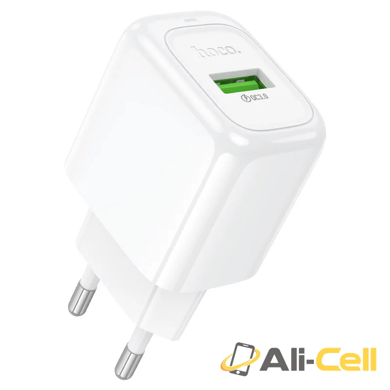 Wall charger “CS52A Surplus” QC3.0 EU cable set (Cs52a Tc White, Set With Type C Cable) — 2