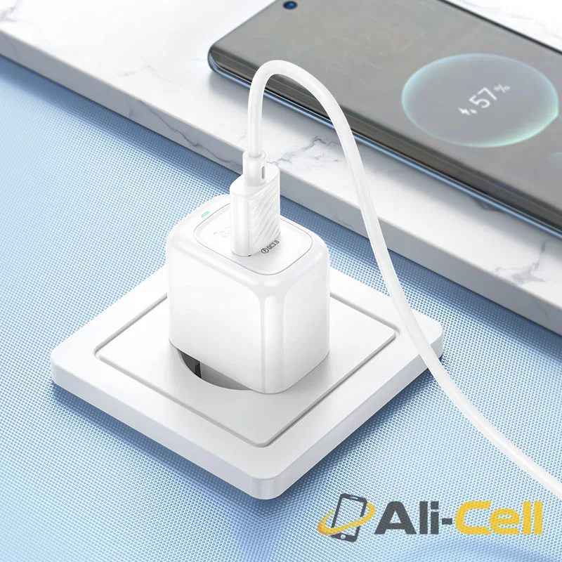 Wall charger “CS52A Surplus” QC3.0 EU cable set (Cs52a Tc White, Set With Type C Cable) — 7