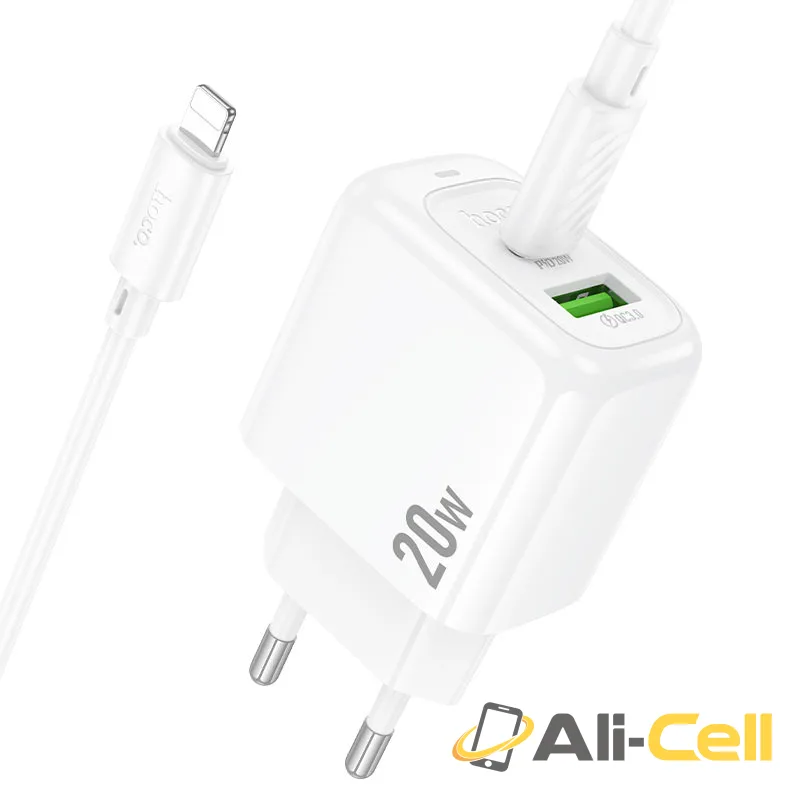 Wall charger “CS54A Surplus” PD20W + QC3.0 EU cable set (Cs54a White, Single) — 4