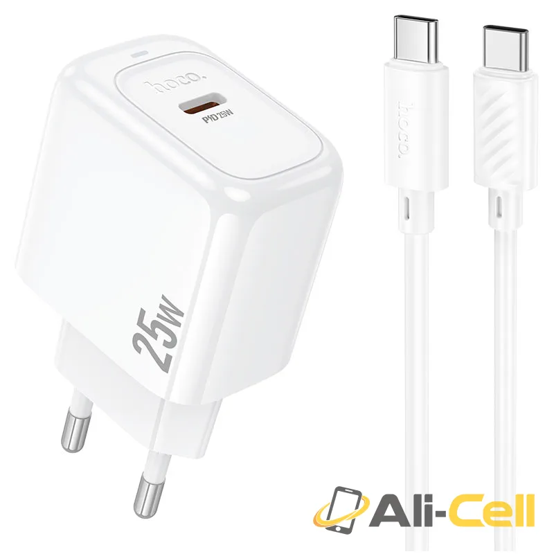 Wall charger “CS53A Surplus” PD25W EU cable set (Cs53a Tc Tc White, Set With Type C To Type C Cable)