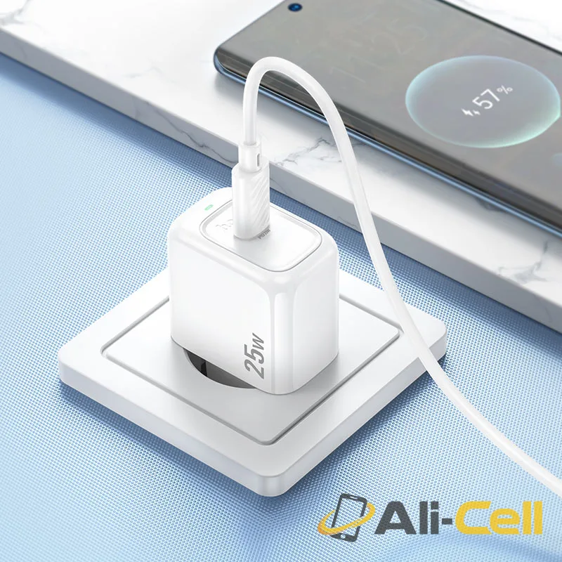 Wall charger “CS53A Surplus” PD25W EU cable set (Cs53a Tc Tc White, Set With Type C To Type C Cable) — 8