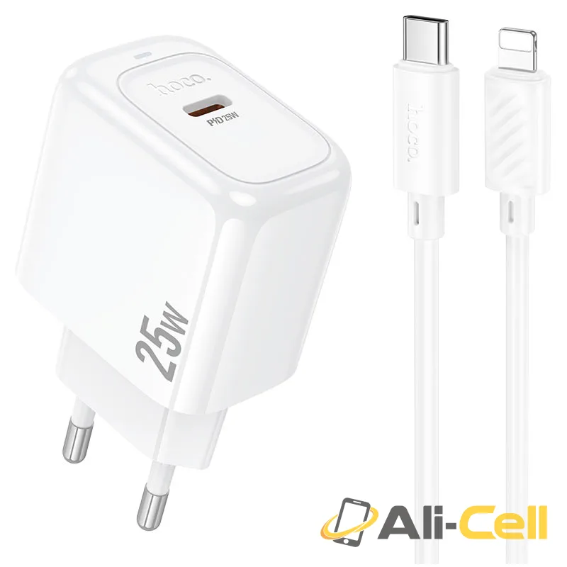 Wall charger “CS53A Surplus” PD25W EU cable set (Cs53a Tc Ip White, Set With Type C To Ip Cable)